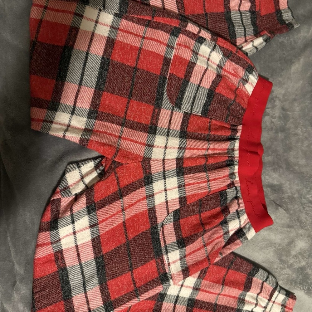 PINK Victoria's Secret Red and Gray Sleepwear